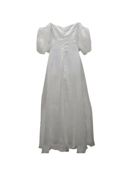 Lulus True Excellence Bustier Off The Shoulder Gown XS New White Dress Bridal - Picture 7 of 13